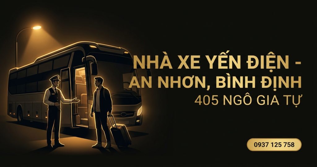 Cách đặt vé xe An Nhơn đi TP.HCM Nhà Xe Yến Điện