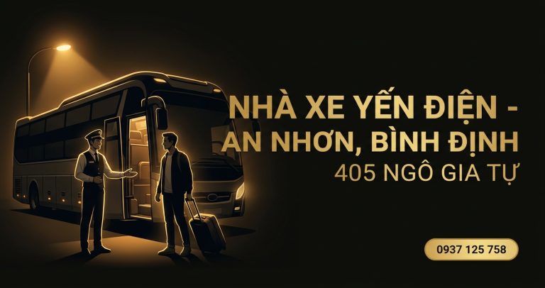 Cách đặt vé xe An Nhơn đi TP.HCM Nhà Xe Yến Điện