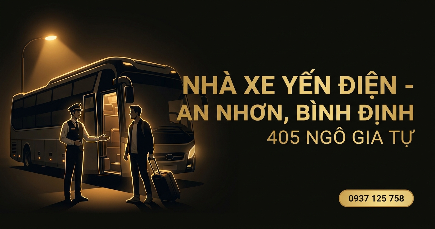Cách đặt vé xe An Nhơn đi TP.HCM Nhà Xe Yến Điện