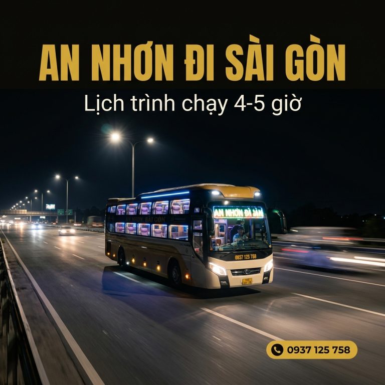 Lịch giờ xe chạy đêm An Nhơn đi Sài Gòn Nhà Xe Yến Điện