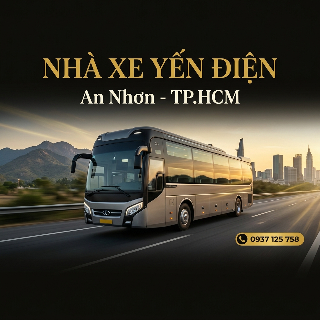Xe giường nằm Nhà Xe Yến Điện tuyến An Nhơn Bình Định đi TP.HCM
