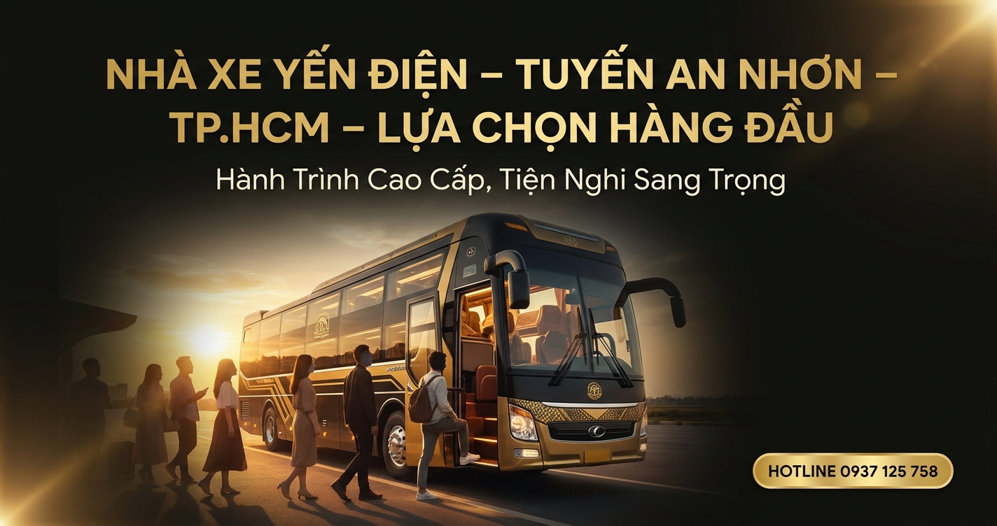 Xe An Nhơn TP.HCM Tiện Nghi - Giường Nằm 34 giường Yến Điện 2 Xe giường nằm tiện nghi An Nhơn TP.HCM Nhà Xe Yến Điện