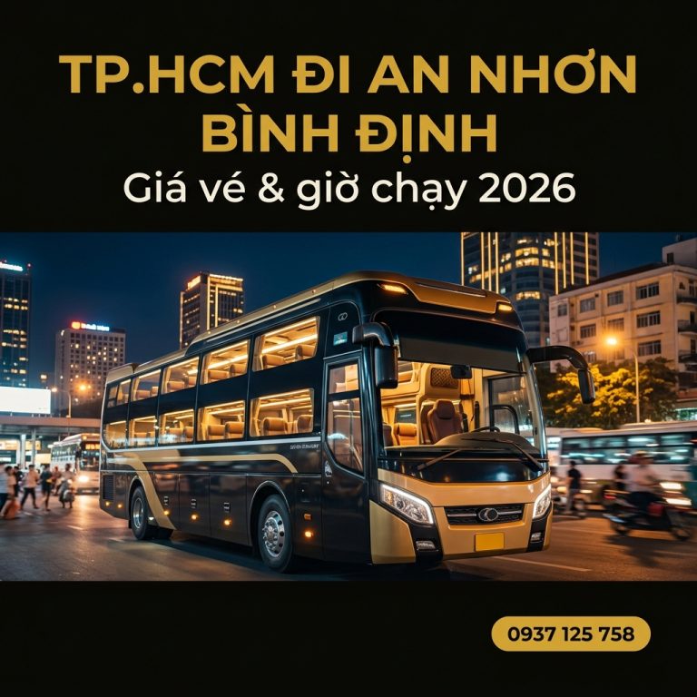 Xe giường nằm TP.HCM đi An Nhơn chiều ngược Nhà Xe Yến Điện
